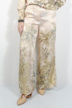 Pantalone a palazzo twill stampato Liu-Jo